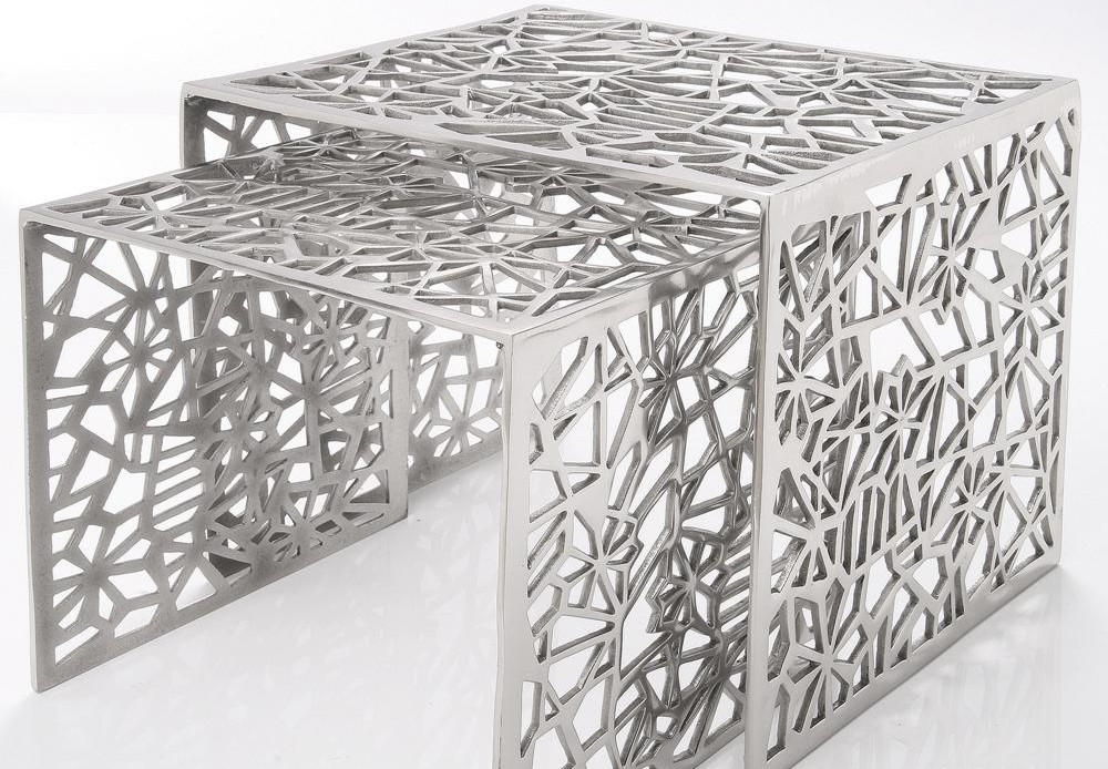 Konferenční stolek Aluminium Tandem