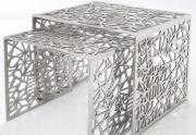 Konferenční stolek Aluminium Tandem - designove-doplnky