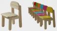 Kvalitní dětská dřevěná židlička Puppi